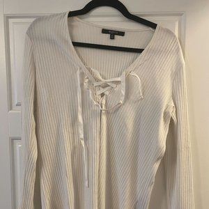 Brunette the Label Lace Up Shirt